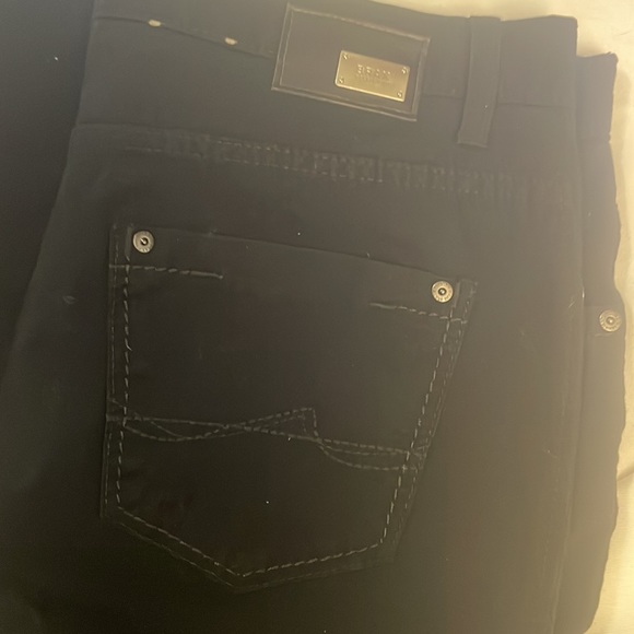 GB Sz 18  Soft Black 96% Cotton & 4% Elastane Straight Leg Pants w F & B Pockets - Picture 14 of 16